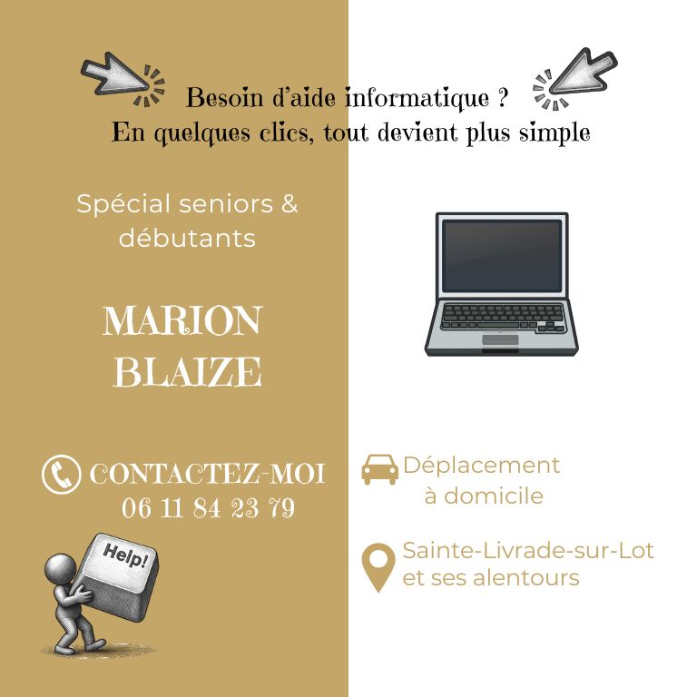Aide informatique pour seniors & débutants